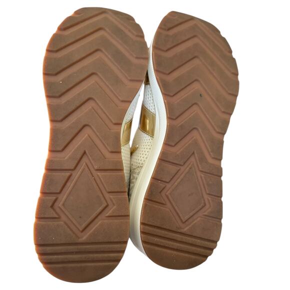 Michael Kors White Markie Wedge Heel Bootie Sneakers Size 9 - Picture 8 of 8